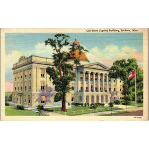 Postcard,Vintage, Old State Capitol Building, Jackson, MS 1920s (PC89)